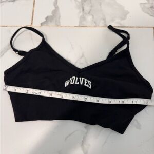 Darc Sport Black 'WOLVES' Bralette Top